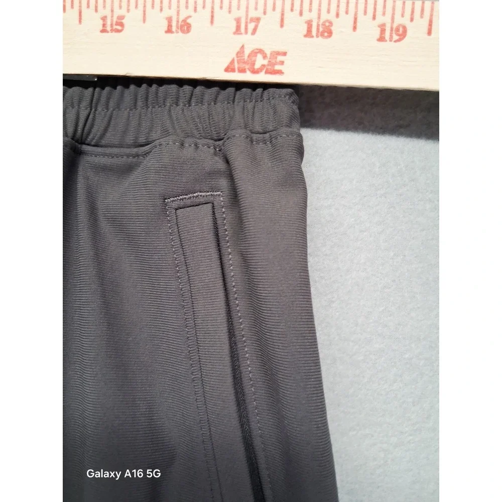 FLX Men Black Joggers Black Pockets Stretchy‎ Waist Size Large